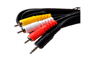 Кабель 3.5 Jack на 3 RCA  (1.2 м, черный)