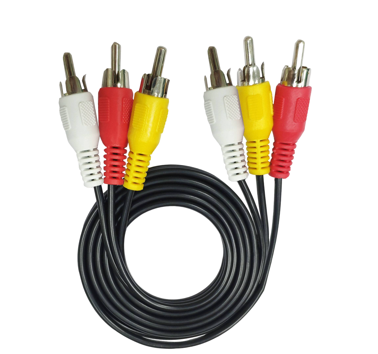 Кабель 3x RCA (AV) - 3x RCA (AV) (1.2 м, черный)